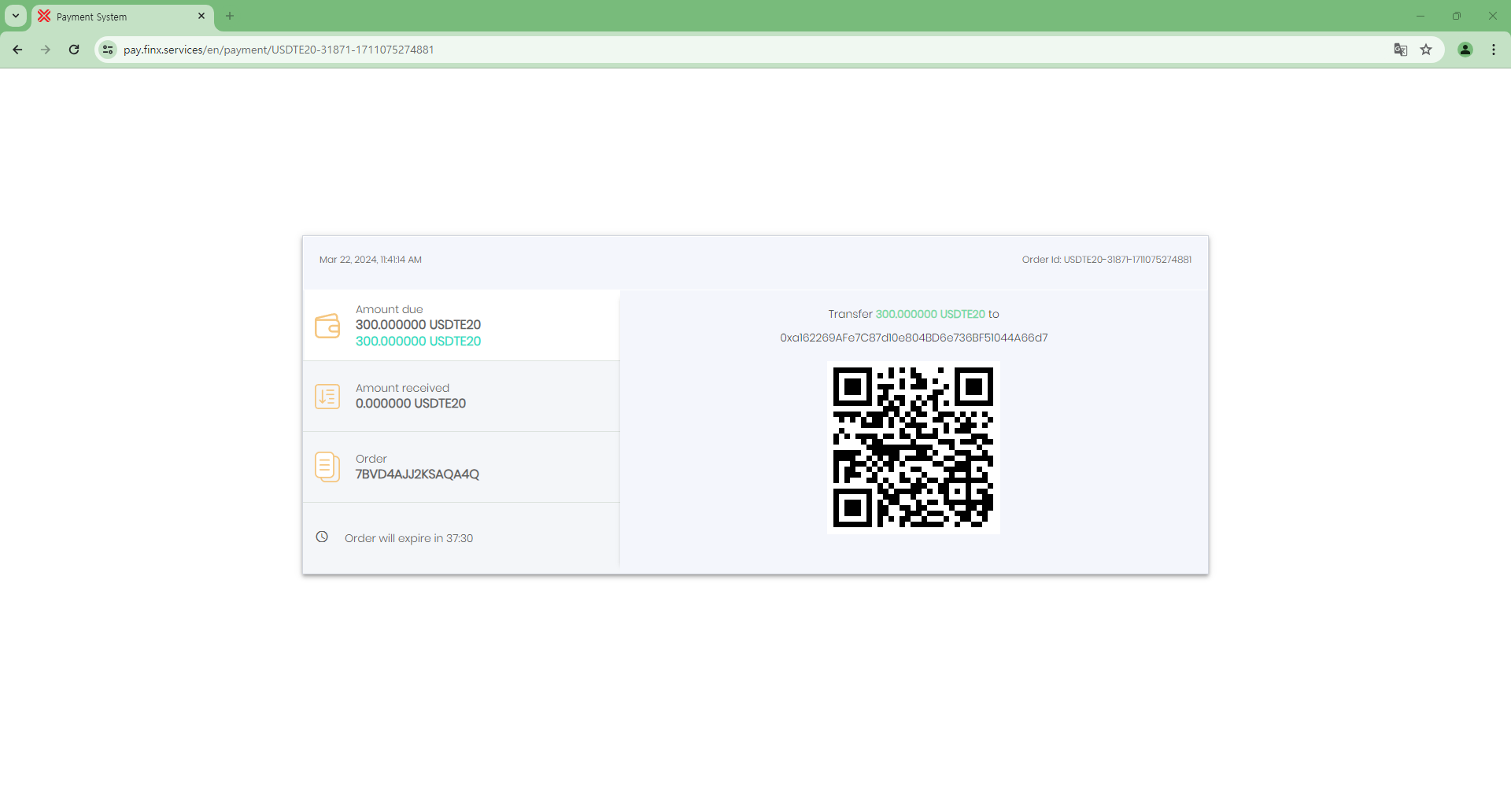 Cách nạp IronFX - Sao chép địa chỉ ví chuyển Tether và xuất bằng mã QR
